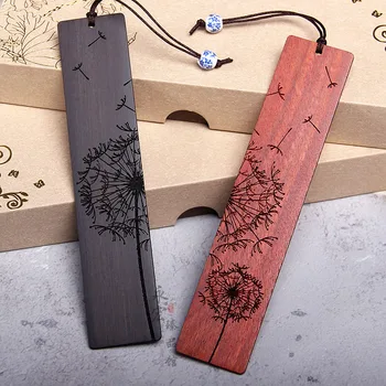 Raudonmedžio kiaulpienių žymą nustatyti Kinų stiliaus mediniai žymą Suvenyrų Antikvariniai žymą Engravable logotipas knygos ženklai