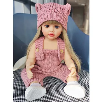 Gamintojai, Tiesiogiai Tiekimo 22inch Vinilo Atgimsta Lėlės, Imitavimo Raiška Plaukų Modeliavimo Baby Doll