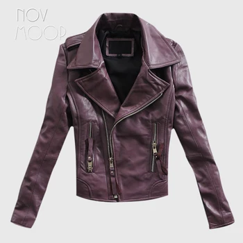 3 Spalvų natūralios odos striukės moterims, avikailio motociklas, striukės, paltai outwear giacca jaqueta de couro chaqueta mujer LT195
