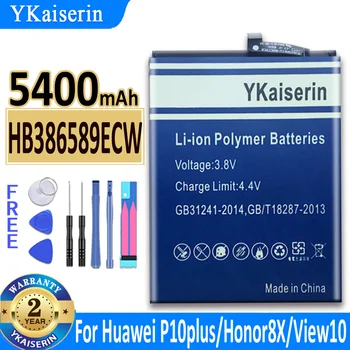 YKaiserin HB386589ECW 5400mAh Telefono Bateria Už Huawei Honor 8X 9X P10 PLIUS Peržiūrėti 10 Mate 20 Lite Nova 3 4 5T Baterija