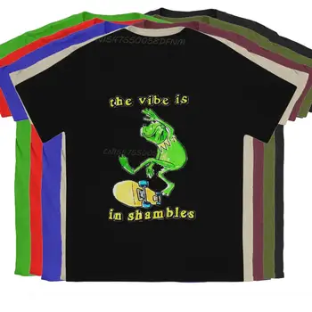 Vibe Chaosas vyriški marškinėliai Rumbleverse Crazy Tees Vyrų T Shirts Vasaros Viršūnes T-Shirts Vyrų Grynos Medvilnės Negabaritinių Vyrų Drabužiai.