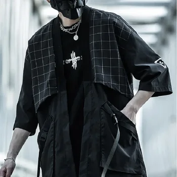 Gotikos Harajuku Vyrų Daoizmas Rūbeliai Marškinėliai Y2k Techwear Japonijos Stilingų Casual Drabužių Šalis Šokiai, Moterims, Vyrams Streetwear Hip-Hop