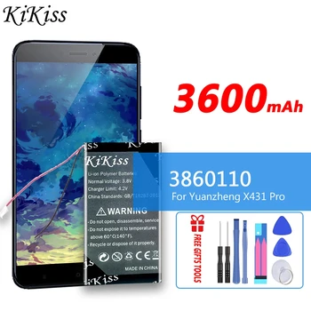 3600mAh KiKiss Baterija 3860110 (2 Linija) Yuanzheng X431 Pro X431Pro