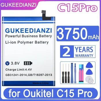 GUKEEDIANZI C 15 Pro 3750mAh Bateriją už Oukitel C15 Pro C15Pro Batteria + Nemokamas Įrankiai