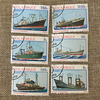 6Pcs/Set Mozambikas Pašto Ženklų 1981 Vandenyno Valtis, Laivas, Pažymėtos Pašto Ženklų Kolekcionavimas