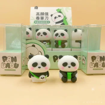 1 Vnt Animacinių Filmų Panda Drožtukai Kawaii Gyvūnų Minkštos Gumos Pieštuku Pjovimo Peilis Mokykliniai Reikmenys Studentų Raštinės Reikmenys