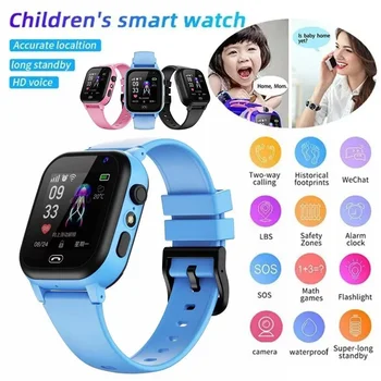 Vaikai 2G Smart Žiūrėti Sim Kortelės, Vaizdo Skambinimo SOS GPS Vietos Telefono, Žiūrėti vaizdo Kamera Vietą Seklys atsparus Vandeniui Vaikas Smartwatch 2023