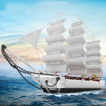 Idėjų Burlaivis Baltoji Gulbė Laivų Statyba Blokai Kūrybos Experet Viduramžių Laivo Valtis Plytų Modelis Žaislai Vaikui Gimtadienio Dovanos SS