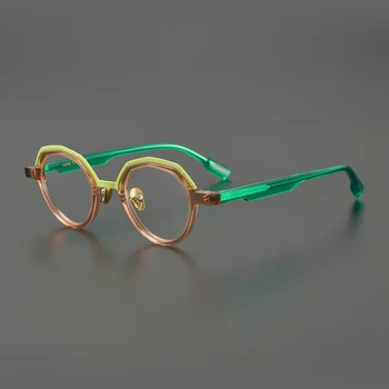 Dizaineris nišą ovalo formos netaisyklingos asmenybės akinius rėmo retro literatūros nišą optinis recepto akinius vyrams ir moterims
