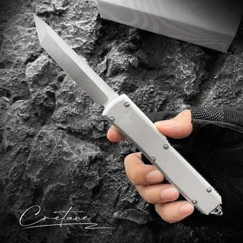 CRETACE Originalus OPS Tech Peilis Karinis Taktinis Kovoti Pocketknives EDC savigynos Pavarų D2 Plieno CNC T7 Aliuminio Rankena KJ1