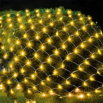 3X2M 200 LED Grynasis Akių Styginių Šviesos Vandeniui Lango Užuolaida, Šviesos, Lauko Kalėdų Eglutė-Wrap Šviesos Bušo Sodo Šaliai Dekoro