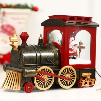 Kalėdų dovanos, mini traukiniai, muzika, elektros sniego žibintai, stalo niekučių, smulkmenų knacks, scena, dekoracijos, vaikų dovanų