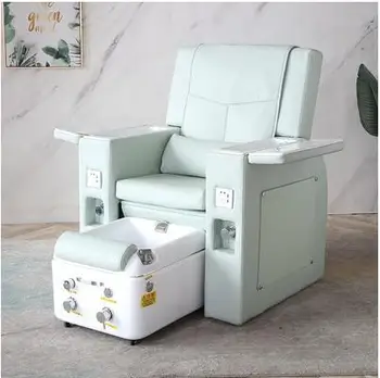 Manikiūro sofa elektrinis pėdų vonelės masažo kėdės kojų plovimo kėdė, skirta grožio blakstienų sofa grožio koja kėdė
