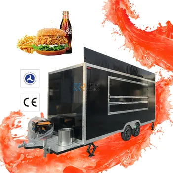 OEM 5m Kvadrato Modelis Pilnai Įrengtas, Maisto Sunkvežimis Pritaikytas Koncesijos Maisto Krepšelį Burbulas Arbatos, Kavos Automatų Maisto Priekaba