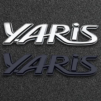 1pcs Automobilių Puošimas 3D ABS Automobilių Laišką, Galiniai Kamieno Logotipas Ženklelis Lipdukas Toyota Yaris Logotipas Rav4 