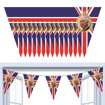 Sąjungos Jack Šalies Prekių 2023 Anglijos Karalius Karolis III Starta Reklama Britų Naujas Karalius Enthronement Eilės Šventė