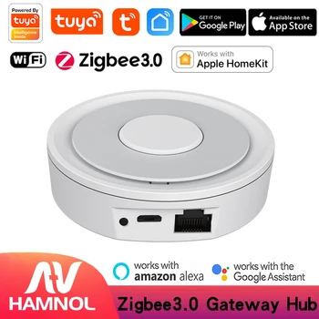 Tuya Zigbee 3.0 Homekit Laidinio Vartai Hub Wireless Vartai Protokolo Nuotolinio valdymo pultelis Per App Veikia su 