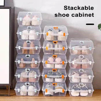 Batų Saugojimo Dėžutė Apsaugoti Ventiliacijos Angos Dizaino Skaidrios Erdvės taupymo Plastiko Organizatorius Lauke Namuose