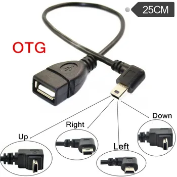 Mini USB OTG Duomenų Ryšio Kabelis, T-Port Tinka plokštiesiems Ryšio Kabelius, pavyzdžiui, Onda Galia