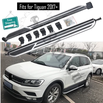 Tinka VW. Volkswagen Tiguan 2017-2020 2vnt kairėn, dešinėn veikia valdybos pusėje veiksmus nerf baras, automobilių pedalo pusės laiptai šoninės juostos