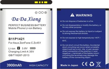 DaDaXiong 3900mAh B11P1421 Už Asus ZenFone C ZC451CG Z007 Baterija