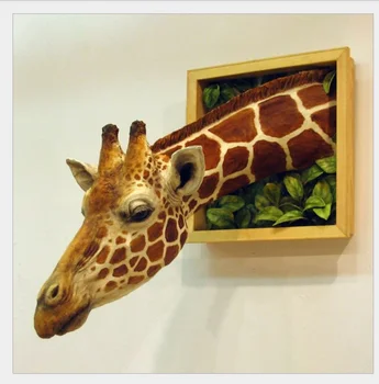 3D Foto Rėmelis Žirafa Kūrybos Pakabukas Sienų Apdailai Rekvizitai
