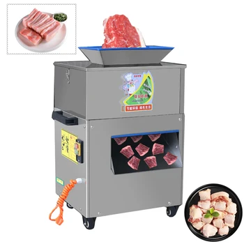 Elektros Mėsos Kubelių Cutter Žuvų Dicer Kubo Supjaustyti Ožkos Kiaulienos Mėsos Pjaustymo Mašina Jautienos Slicer Dicing Vištienos Pjovimo Mašina
