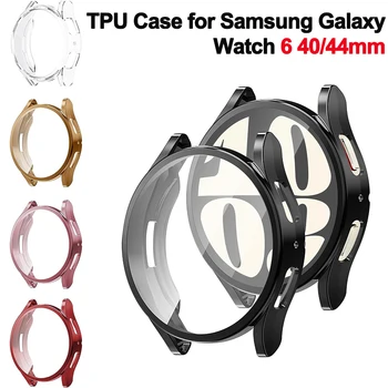 Case for Samsung Galaxy Žiūrėti 6 40mm 44mm Minkštos TPU Ekrano Apsauga, Visi Aplink Apsaugos Samsung Galaxy Žiūrėti 4/5/6 44mm 40mm