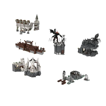 King Serijos SS Durin Bokštą Rudenį Osgiliath Moduliniai Blokai Architektūros Modelis Žaislas Plytų Vaikų Gimtadienio Dovana