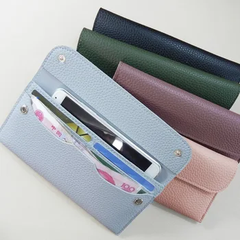 Moterų Piniginės Ponios Ilgai Rankinėje Tendencija Slim PU Oda Multi-Card Kišenėje Kredito Kortelės Turėtojas Moterų Hasp Sankabos Pinigų Pouch Handbag