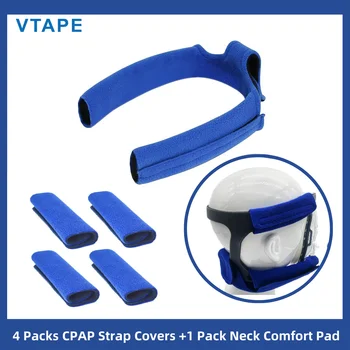 4 Pakuočių CPAP Dirželis Apima +1 Pak Kaklo Komfortą Trinkelėmis CPAP Kaukės Padengti Suderinama su Visą CPAP Kaukės Sumažinti Raudonų Ženklų Pratęsti
