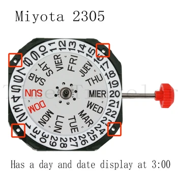 Miyota/ LTD Žiūrėti Judėjimo 2305 Kvarco Judėjimas, Bendras Aukštis 6,0 mm