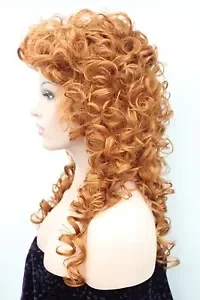 Mados moteriški perukai garbanotas 60cm ilgio sintetinių plaukų perukas palaidos garbanos, spalvų 130A
