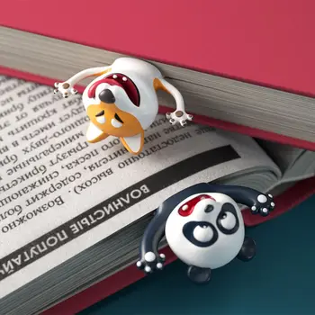 Panda Naujas PVC Raštinės reikmenys Juokinga Žymos Animacinių filmų Gyvūnų Stiliaus Mokyklos Reikmenų, Knygų Žymekliai