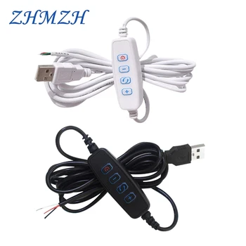 ZHMZH LED Dimmer, USB elektros Energijos Tiekimo Linijos Tamsos Spalvų Atitikimo ilgiklis Su ON, OFF Jungiklis Adapteris LED Lemputės