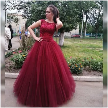 Bordo Tiulio Quinceanera Suknelės 2021 Aplikacijos, Nėrinių Kamuolys Suknelė Saldus 16 Suknelė Moterims Oficialų Plius Dydis Vestido de anos 15