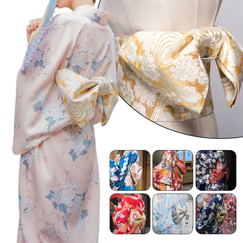 Japonijos Yukata Klasikinis Geiša Obi Kimono Diržų Sakura Spausdinti Varčios Diržo Cosplay Lankas-mazgas Retro Japonų Tradicinės Juostos