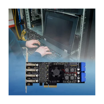 PCI-E X4 ST676 NEC720202 USB3.0 Kortelės Keturių Kanalų/8-Port USB3.0 SATA Įgaliojimus Pramonės Vizija Didelės Spartos Konversijos Kortelės
