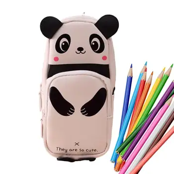 Makiažas Maišelį Rankinėje Animacinių Filmų Panda Saugojimo Krepšys Kosmetika Daugiafunkcinis Organizacijos Krepšys Su 2 Skyriai Mokykla