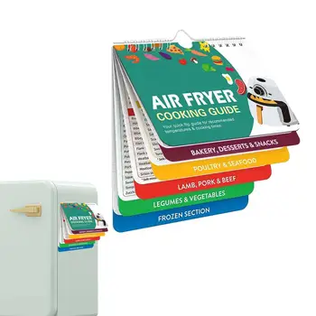 Oro Fryer Magnetas Cookbook Apgauti Kepimo Laikas Lapas Magnetinis Puodą Lipdukai, Šaldytuvas Magnetai, Mėsos, Kiaulienos, Daržovių