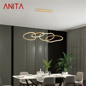 ANITA Sieniniai šviestuvai Aukso Šiaurės Kūrybos Modernių Namų LED Lempa Šviestuvas Apdailos Kambarį