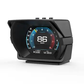 Automobilių Hud GPS Spidometras Skaitmeninis Displėjus, GPS Head Up Display Spidometras Automobilių HUD Ekranas Skaitmeninis GPS Spidometras Su Įtampa