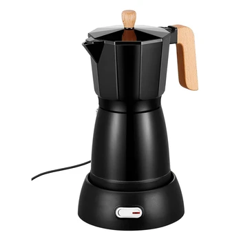 1 VNT kavinukas Elektros Coffe Maker 6 Puodelio Espresso Kavos virimo aparatas Juoda Electricas italijos Kavos Puodą Espresso Kūrėjai ES Plug