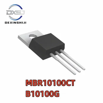 10vnt Naujas originalus MBR10100CT B10100G Schottky lygintuvas diodų 10A100V yra tiesiogiai įterpiamas į TO-220