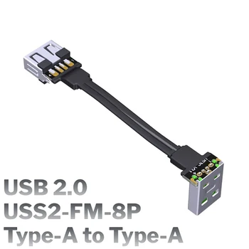 USB2.0 Tipas A-Tipas-A/C Tipo/Micro-B ilgiklis Vyras Moteris USB 2.0 Extender Tipas-C Prijungimo Laidas 90° Kampu Duomenų Kabelis