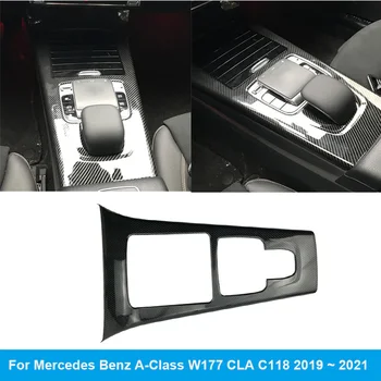 2019 ~ 2021 Mercedes Benz A-Klasės W177 CLA C118 Automobilių Konsolė Valdybos Lipdukai Kadrų Juostelių Pavarų Perjungimo Skydelio Dangtelį Apdaila