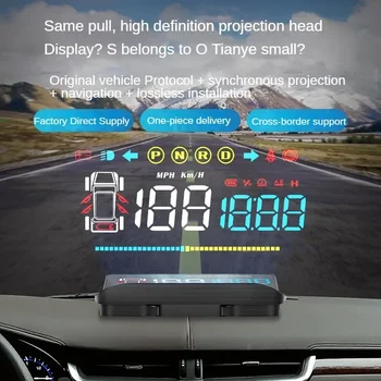 Realaus laiko Duomenų Sinchronizavimas Model3&Y Head-up Display Priemonėje montuojamos Hud Greičio Projekcija Ekrane Tesla Priedai