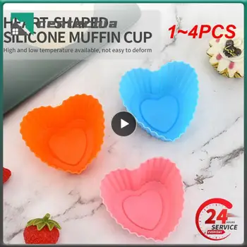 1~4PCS Silikono Tortas Pelėsių Apvalios Formos Keksiukų Keksiukų Kepimo Formos Virtuvės Valgių Bakeware Maker Tortas Dekoravimo Įrankiai