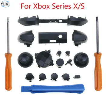 YuXi Xbox Serijos X S Valdytojas RB LB Bamperis Sukelti Mygtukai ABXY Dpad Klavišą Mod Kit su Remonto Įrankiai