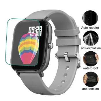 5vnt TPU Minkštos Permatomos Apsauginės Plėvelės Apsaugas COLMI P9 Smart Watch LCD Screen Protector Cover Smartwatch Apsauga